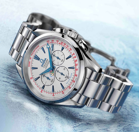 Omega Seamaster Aqua Terra Column-Wheel Chronograph from the  Limited Edition Torino 2006 Olympic Collection 