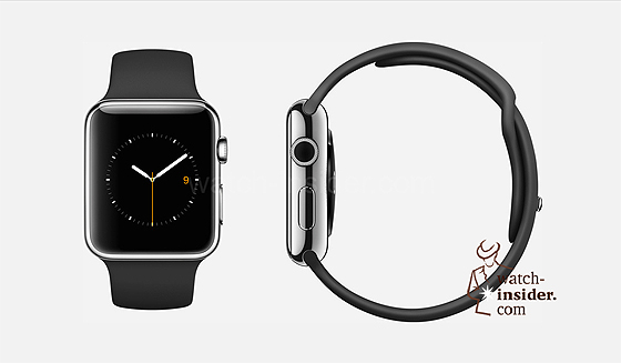 Apple Watch - black rubber strap