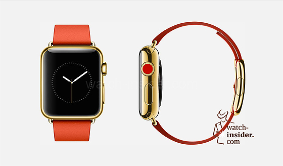 Apple Watch - gold, orange strap