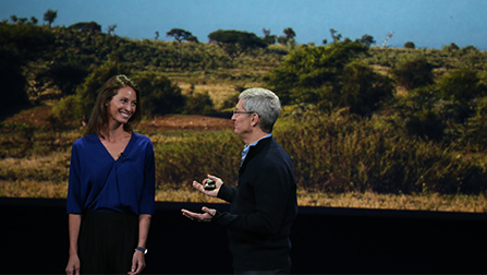 Christie Turlington - Apple CEO Tim Cook
