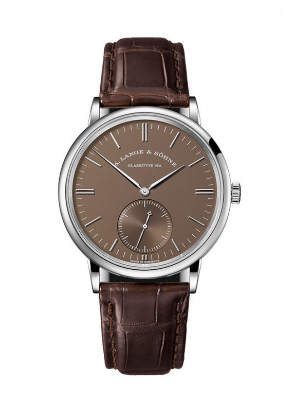 Lange Saxonia Automatic - terrabrown - WG - front