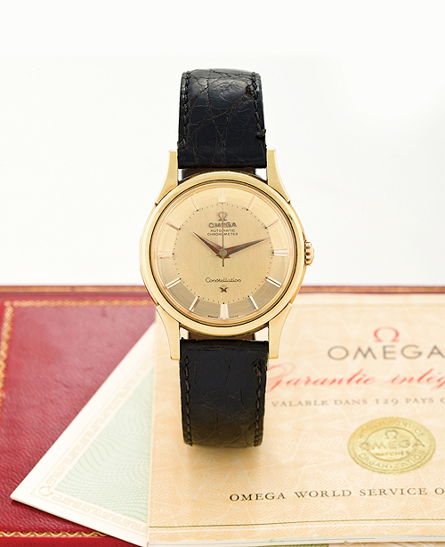 omega constellation 1960s gold