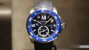 calibre de cartier diver blue watch