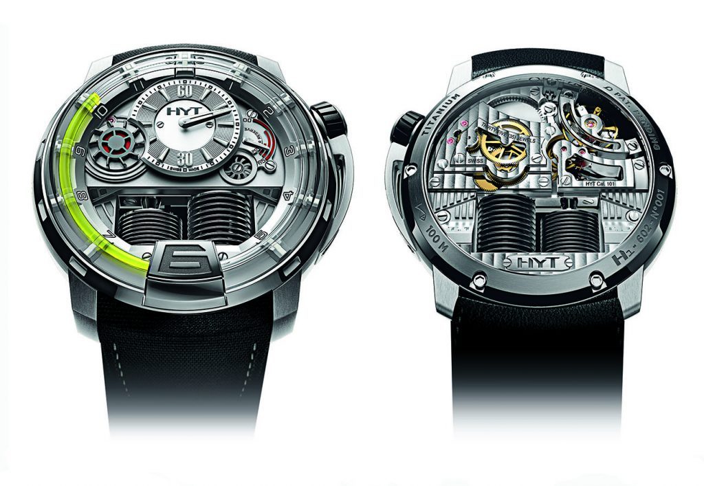 Front and back of the H1, which was unveiled at Baselworld in 2012