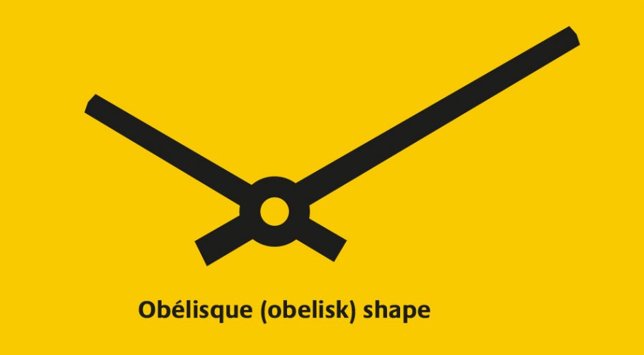 Distinctive Hands: Obélisque (obelisk) shape