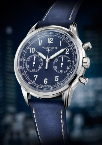 Close-Up: Patek Philippe Ref. 5172G Chronograph in White Gold with Blue ...