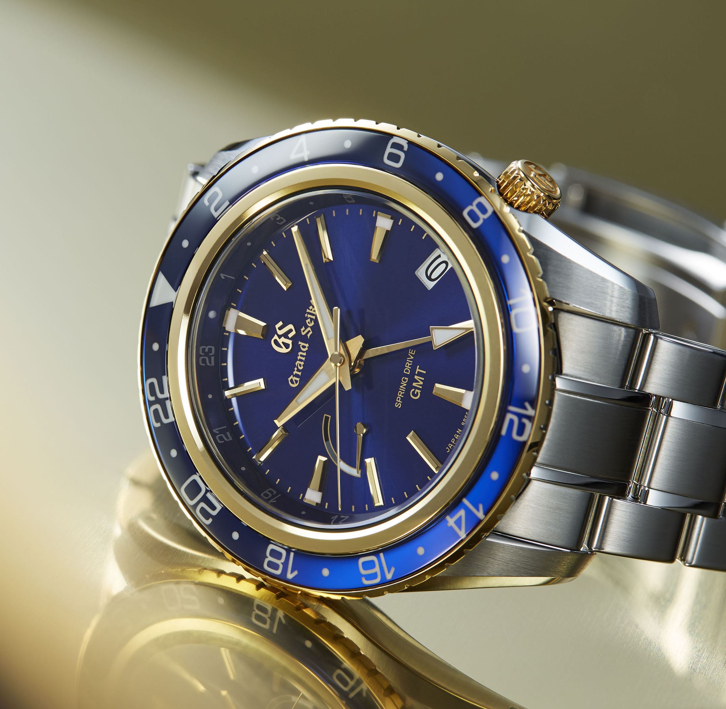 Grand Seiko Launches the Spring Drive GMT SBGE248 in Blue and Gold |  WatchTime - USA's  Watch Magazine