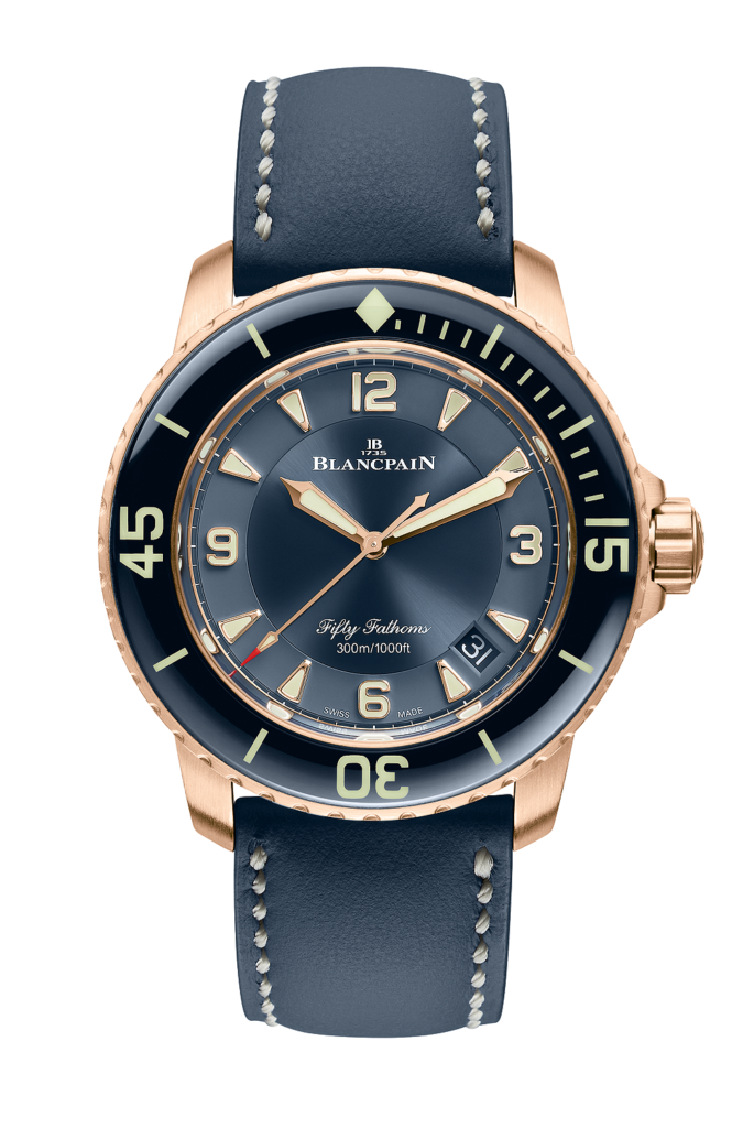 Blancpain Fifty Fathoms - RG - blue dial - soldier