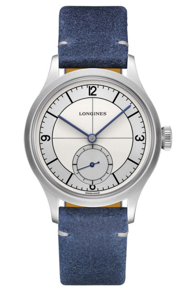 Longines Heritage Classic Sector Dial - dark blue - front