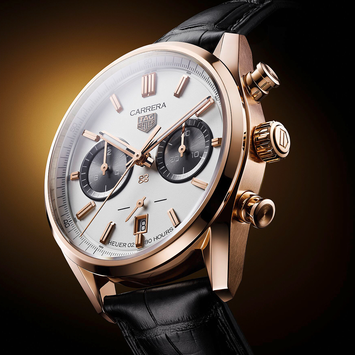 New Release: TAG Heuer Carrera Chronograph Watch In 18K Gold