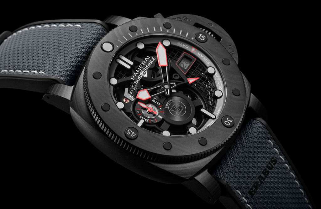 Panerai Partners with Brabus to Launch its First Skeletonized Automatic, the Submersible “Black Ops” Edition