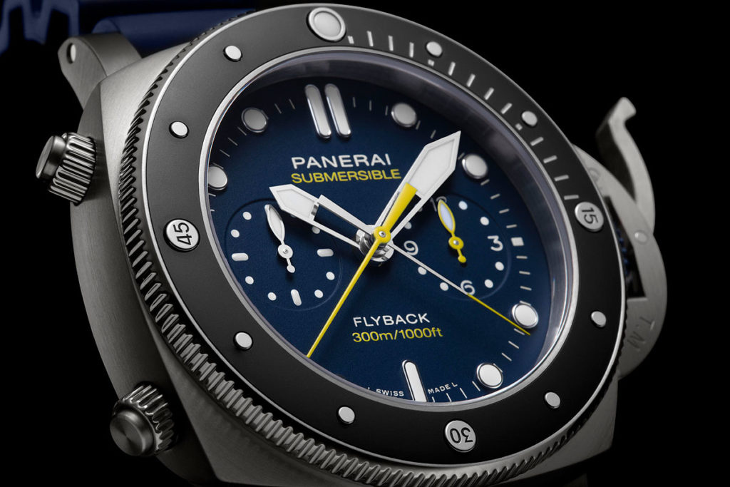 Black, Blue, and Wet All Over: Panerai Submersible Chrono Flyback Mike Horn Edition