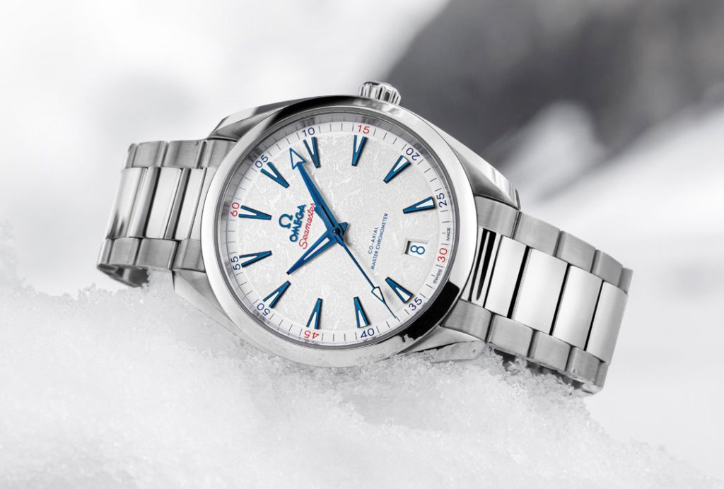 Frozen Time: Omega Seamaster Aqua Terra Beijing 2022 Ushers in Winter Olympic Games with Ice-Inspired Dial