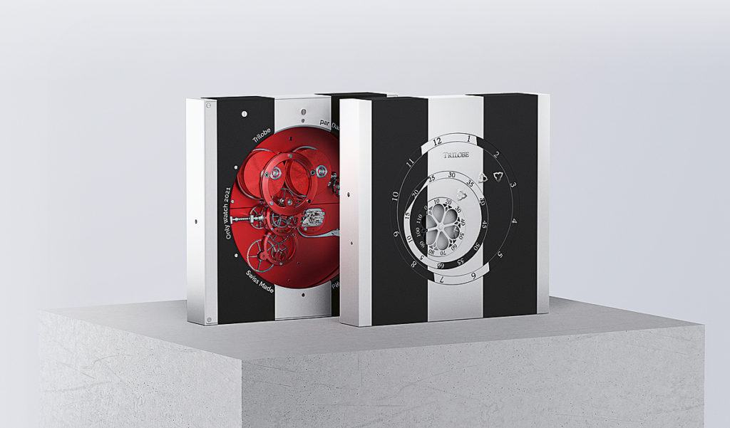 Trilobe Daniel Buren clock 1000