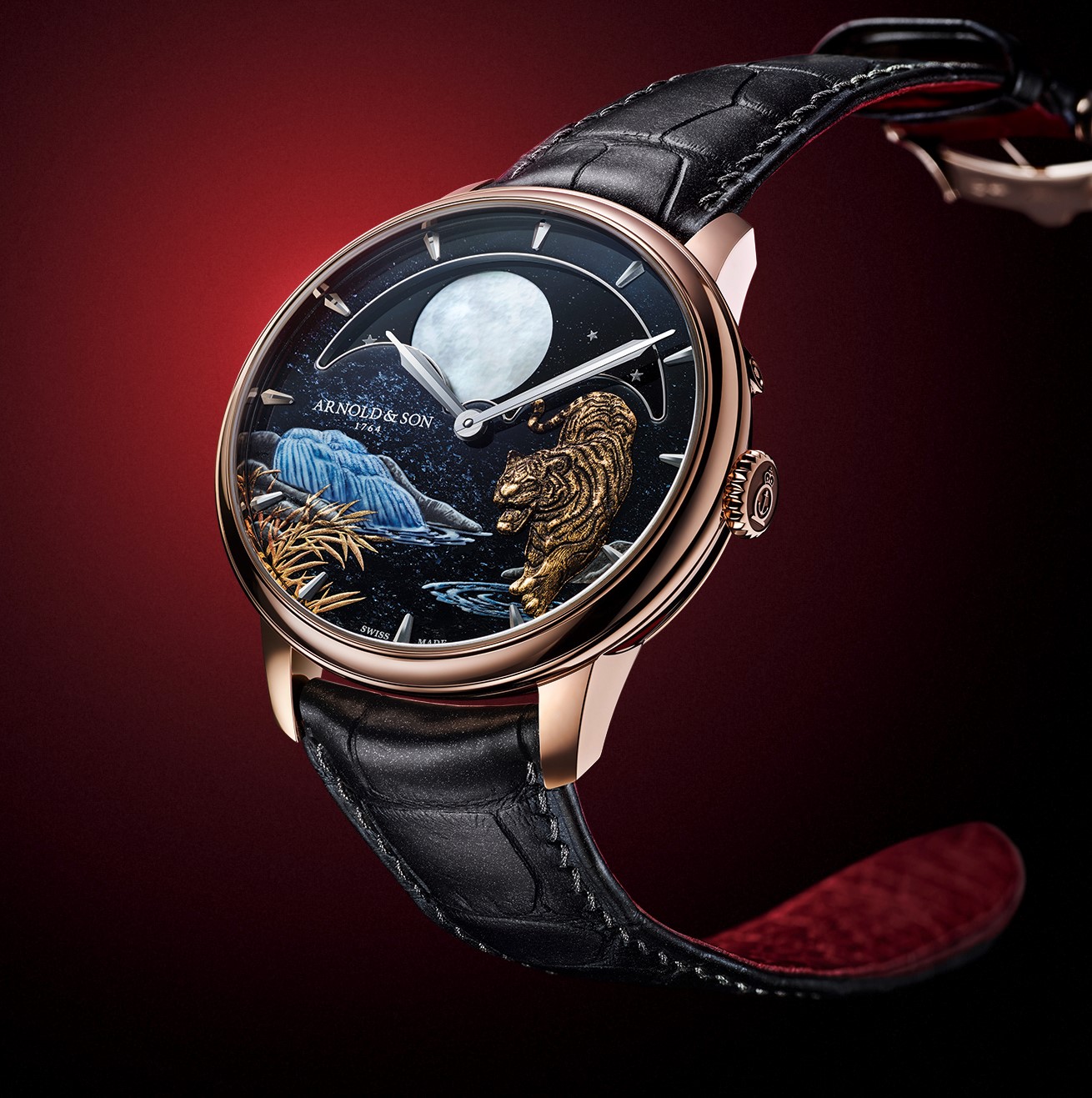 Ready for the Chinese New Year, Arnold & Son Debuts the “Year of the Tiger” Perpetual Moon