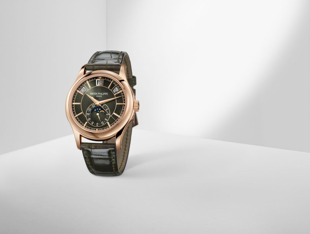 Olive Green Meets Rose Gold in Patek Philippe’s Annual Calendar Ref. 5205