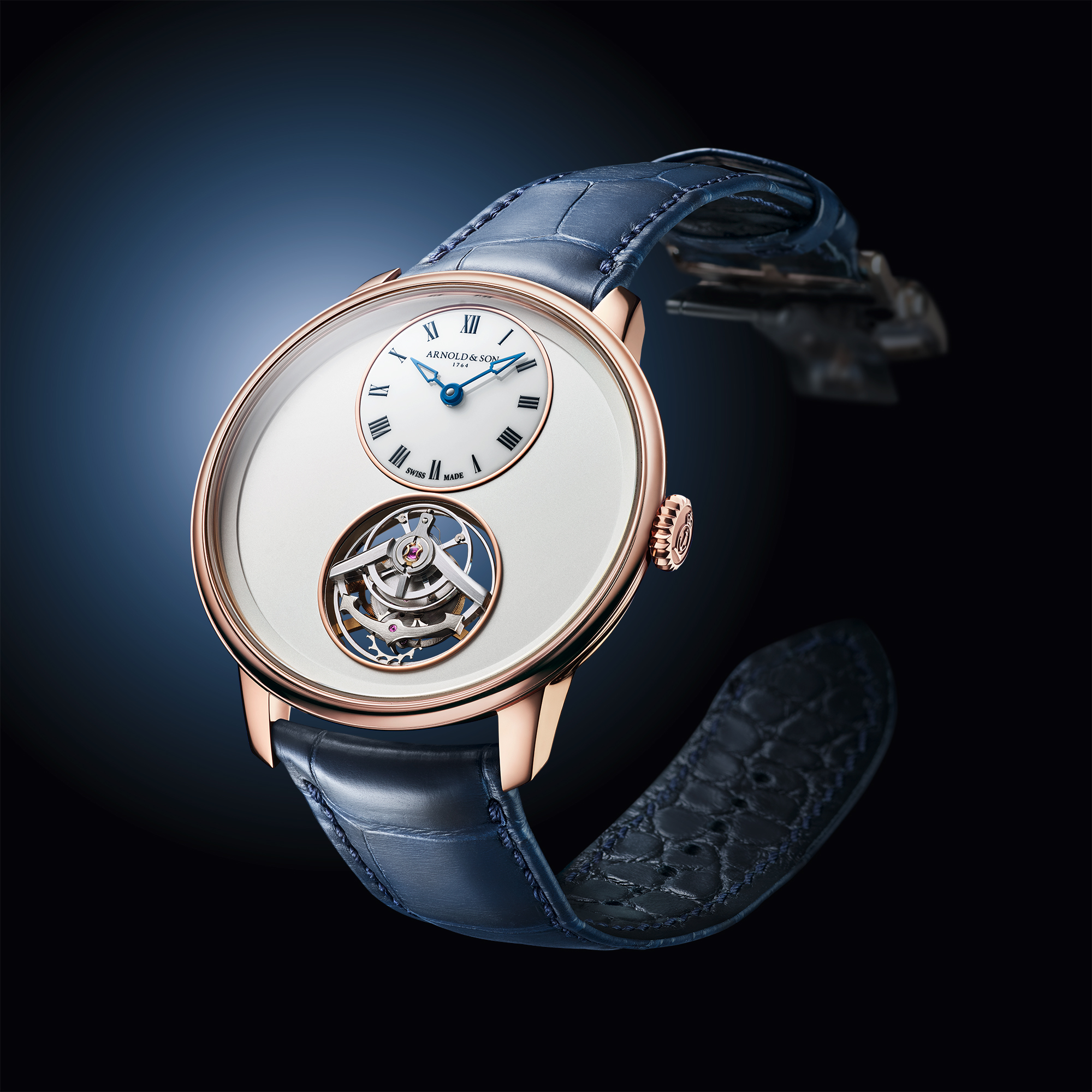 Arnold & Son Introduces the Ultrathin Tourbillon in Opaline and Red Gold