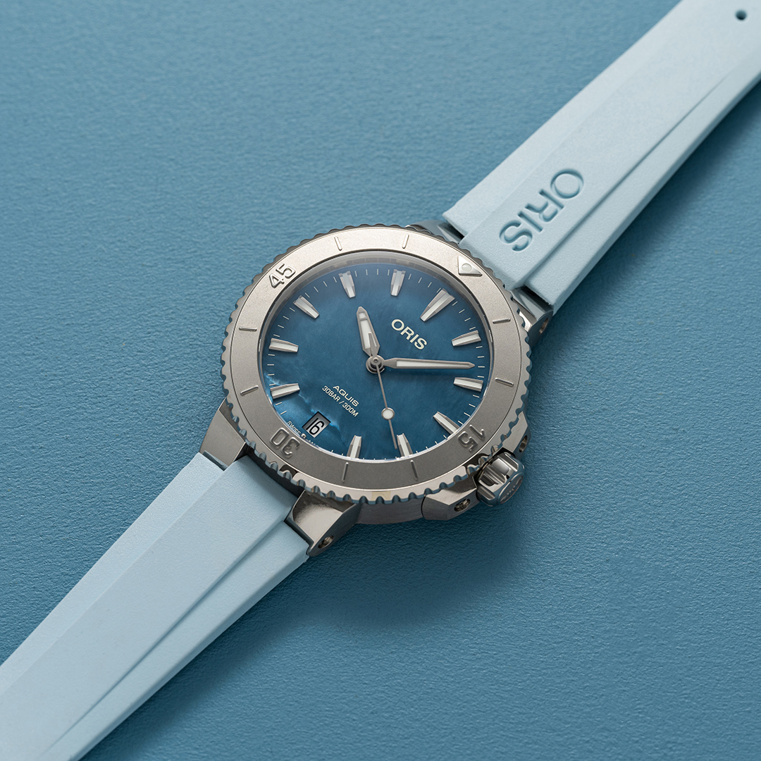 Oris Adds Colorful Mother-of-Pearl Dials to the Aquis Date Collection