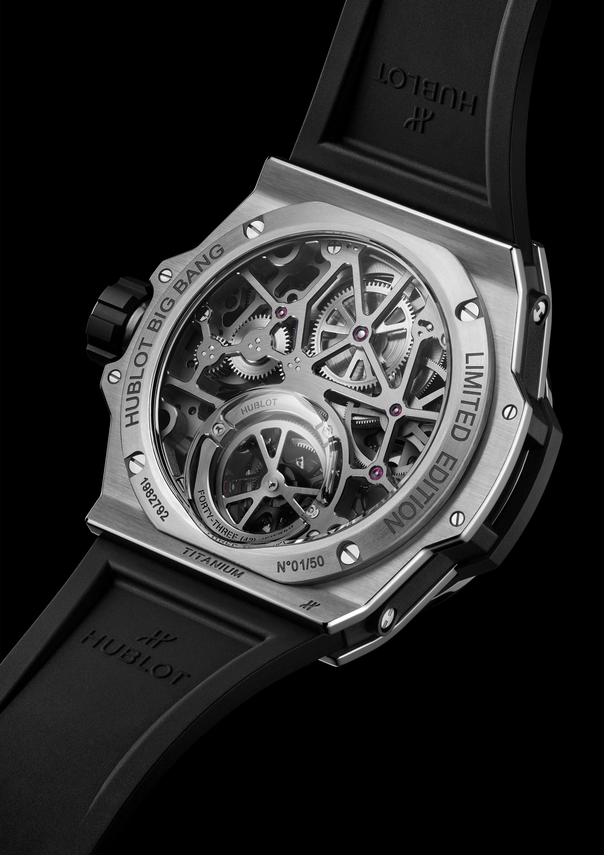 Three Watches with Flying Tourbillons from Parmigiani Fleurier, Bulgari,  and Hublot