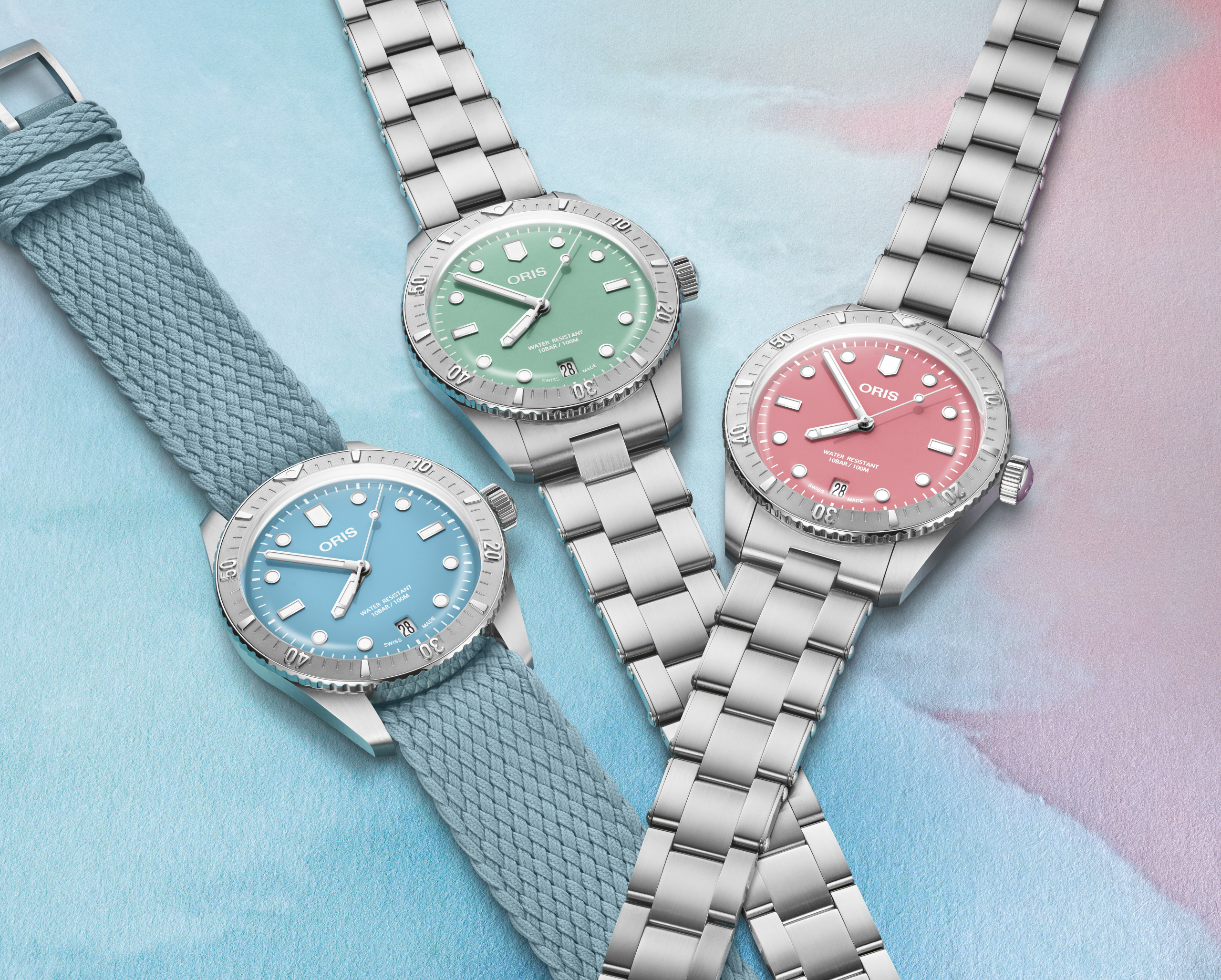 Sweet Summer: Oris Delights with Divers Sixty-Five ?Cotton Candy? in Steel