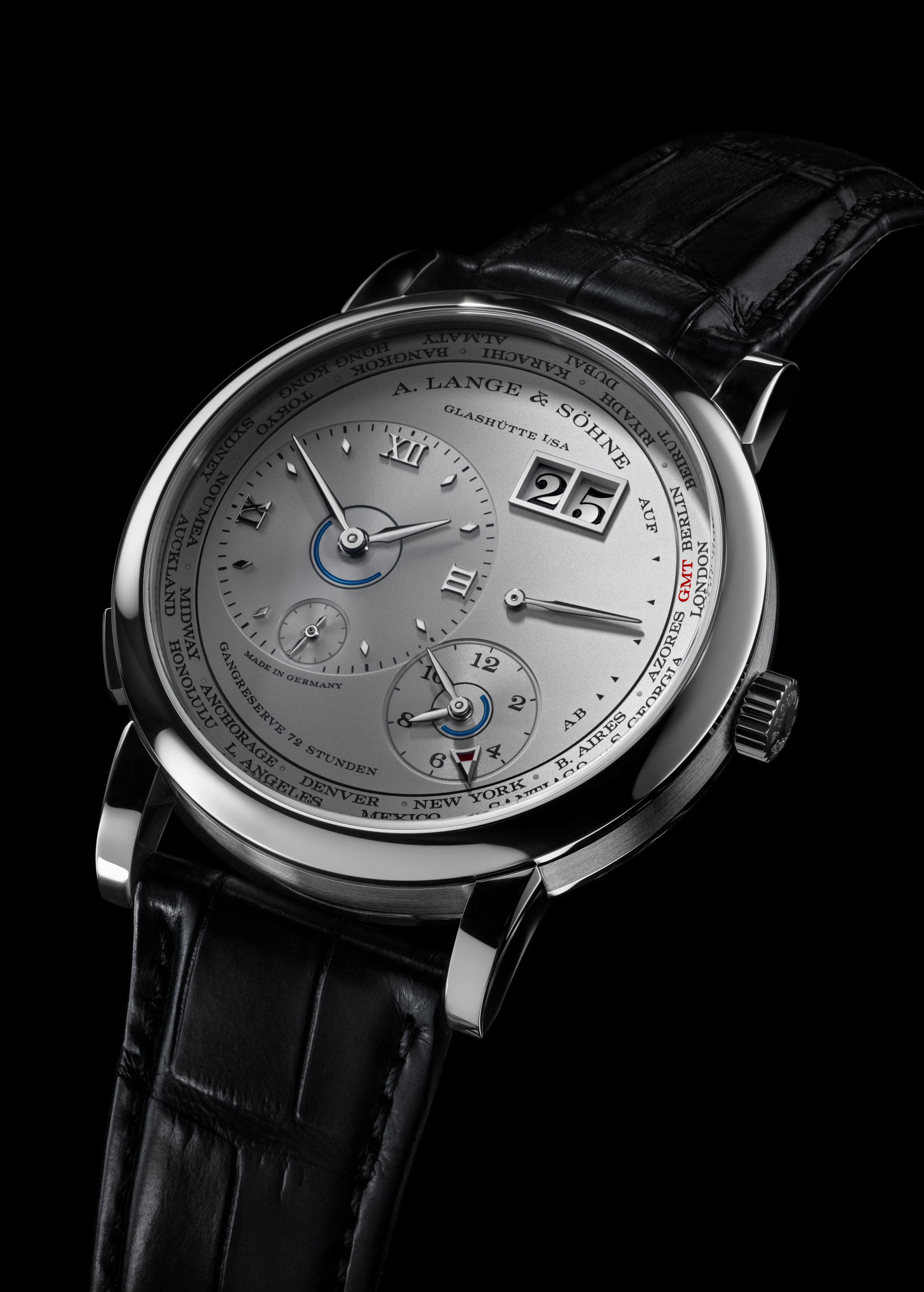 Monochromatic Magnificence: A. Lange & Söhne Releases Lange 1 Time Zone in Platinum