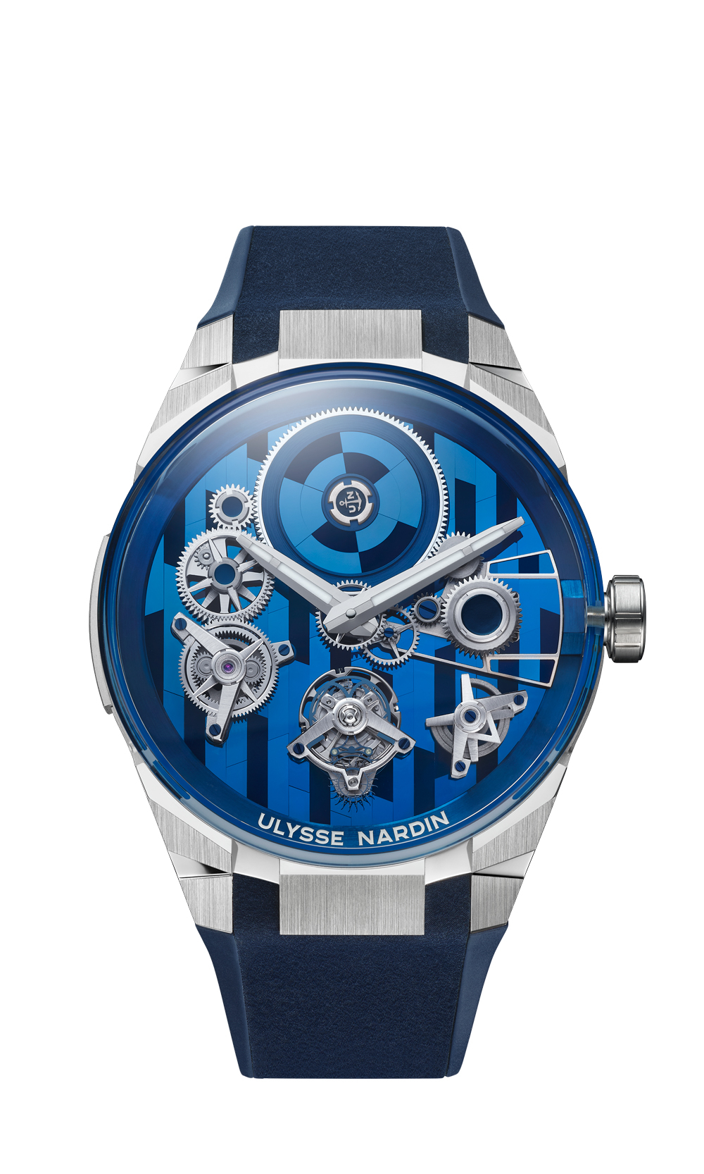 Surprise in Silicon: Ulysse Nardin Wows with Blast Free Wheel Marquetry at GWD 2023
