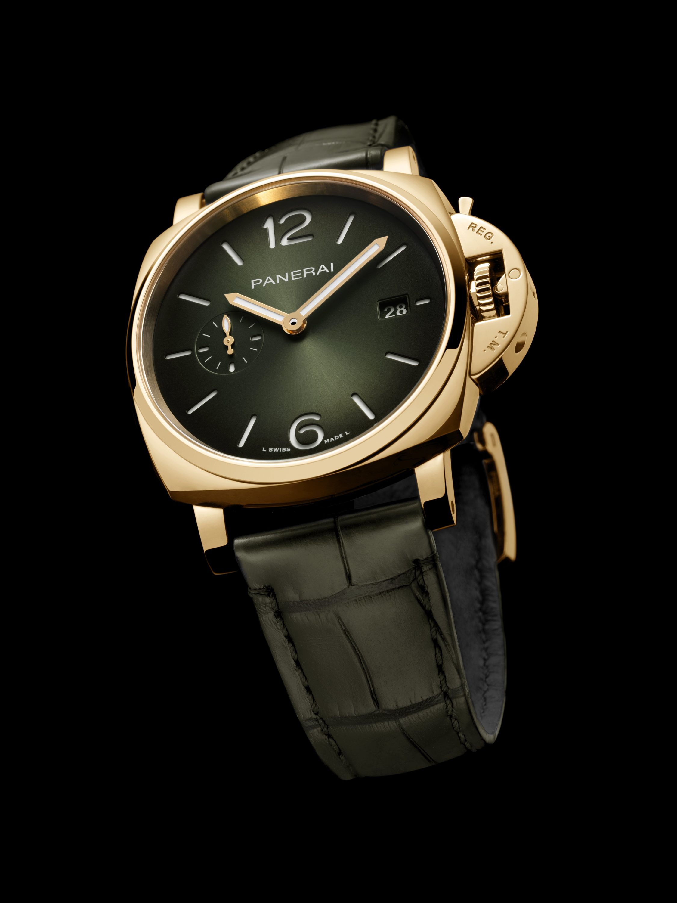Green Meets Gold in Panerai’s Latest Luminor Due PAM01423