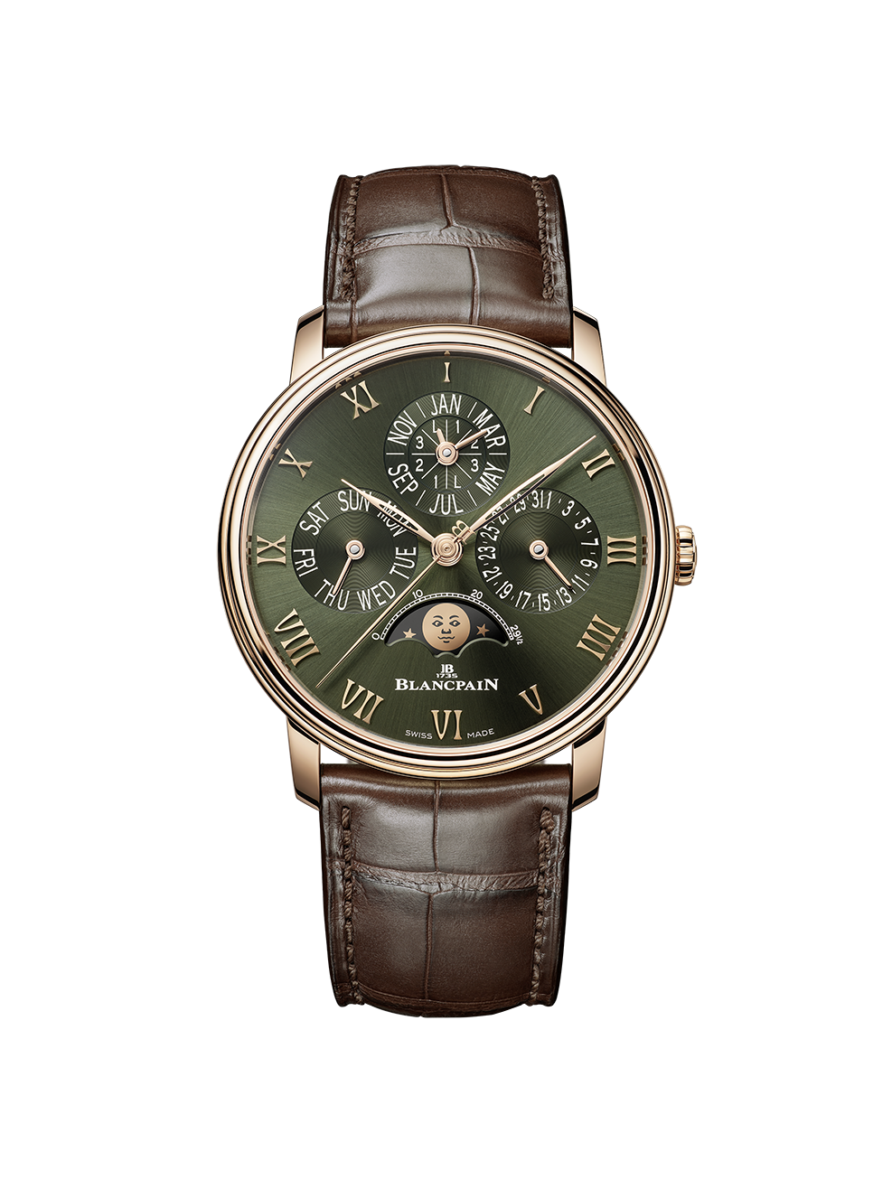 Green Like a Swiss Forest: Blancpain Drops a New Variant of its Villeret Perpetual Calendar