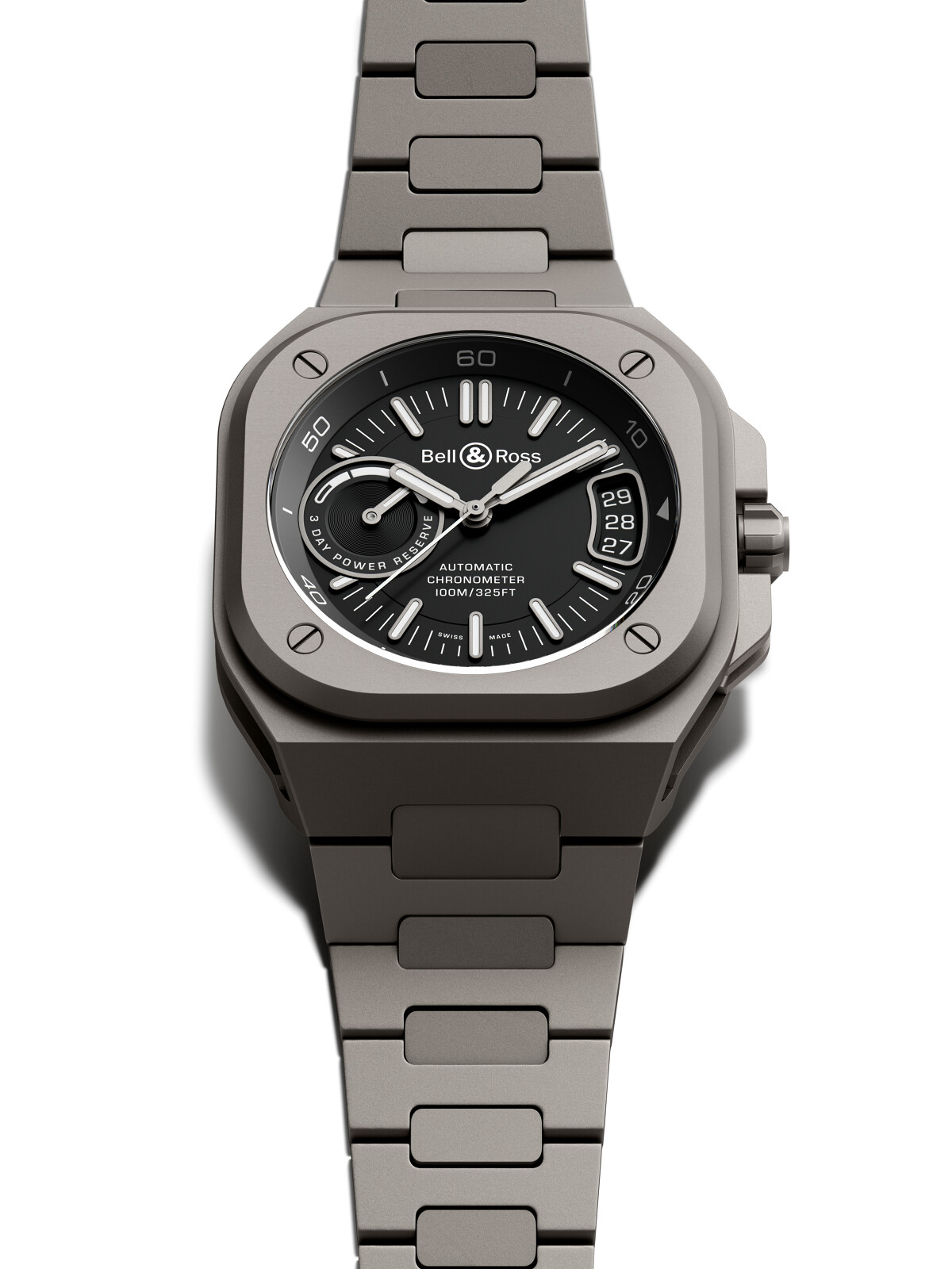 Elevated in Microblasted Ti, this is the Bell & Ross BR-X5 Black Titanium